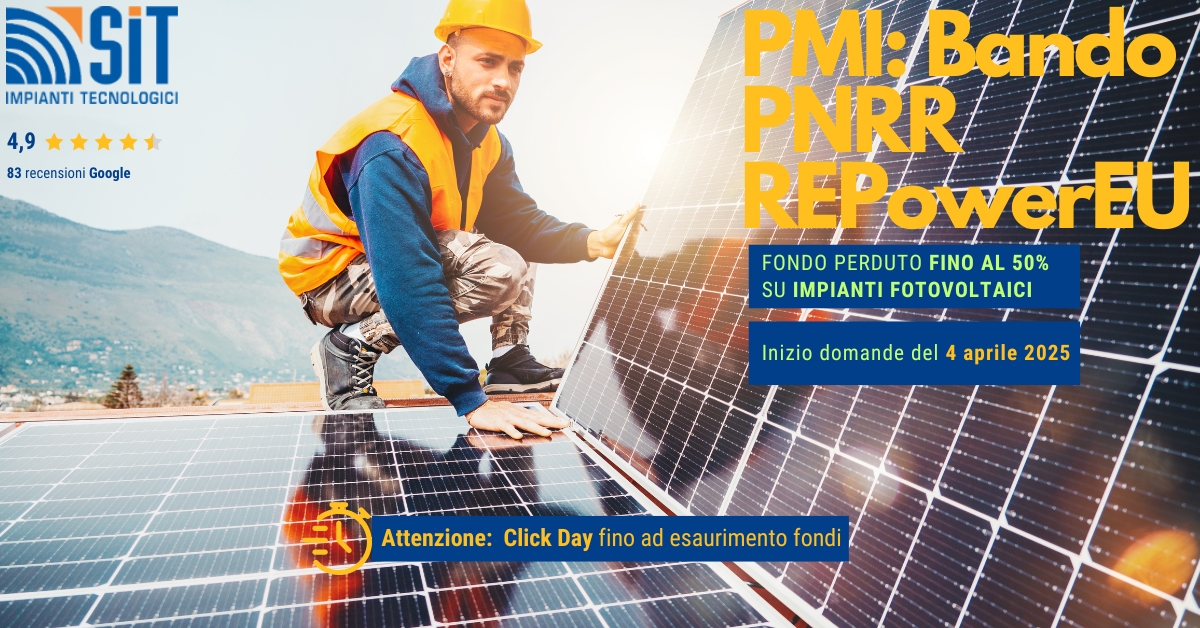 Bando PNRR PMI Impianti Fotovoltaici